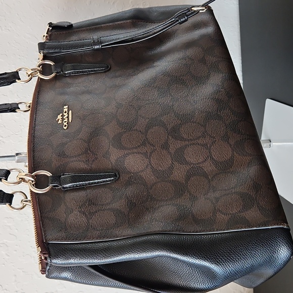 Coach Handbags - Coach Christy Satchel/Shoulder Bag, Black And Brown F36721